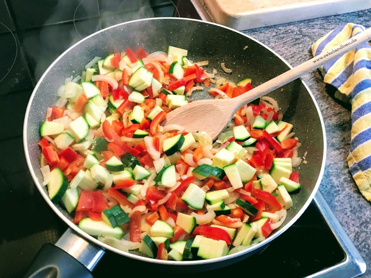 Paprika-Zucchini-Pfanne Paprika-Zucchini-Pfanne
