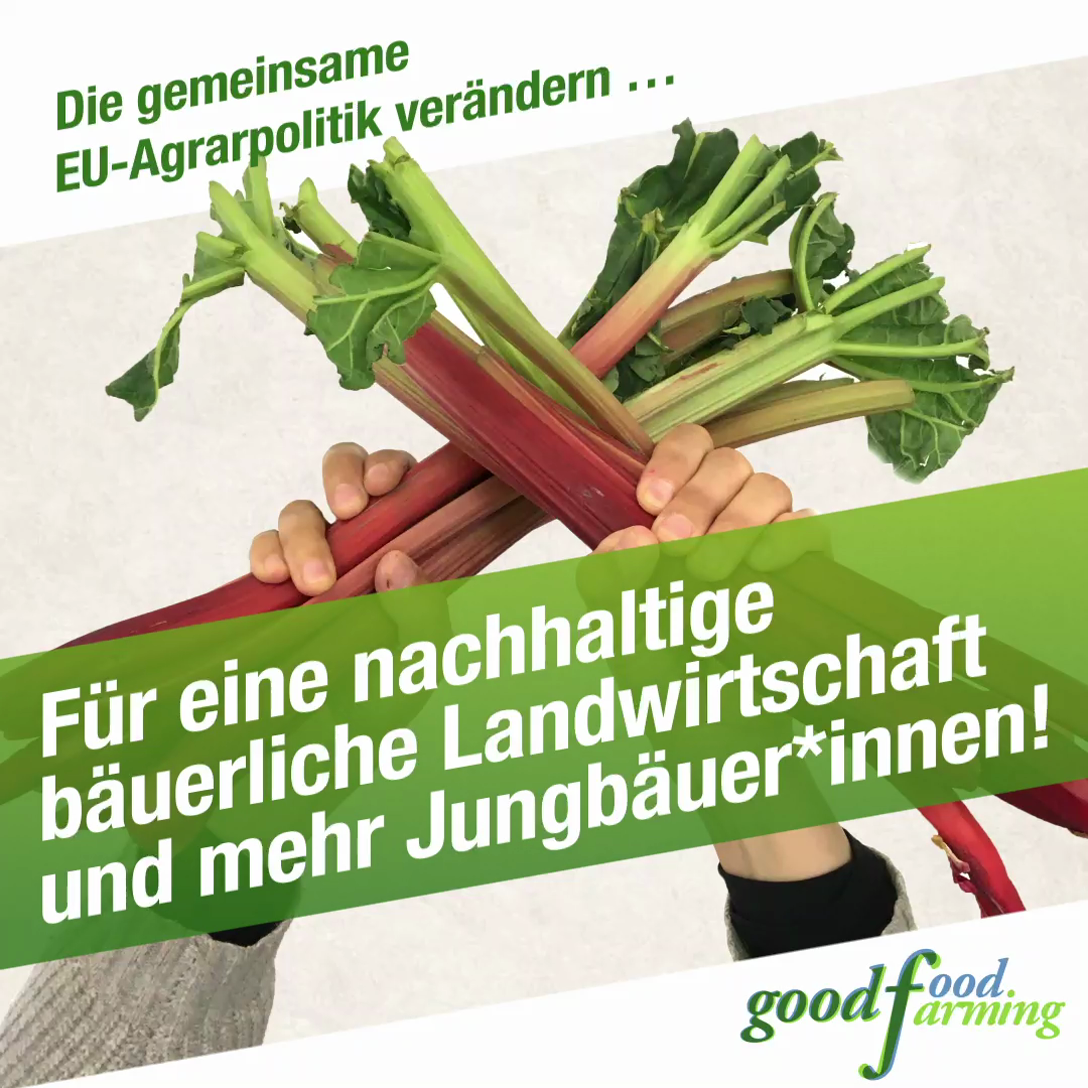 Für eine nachhaltige bäuerliche Landwirtschaft und mehr Jungbäuer-innen Für eine nachhaltige bäuerliche Landwirtschaft und mehr Jungbäuer-innen