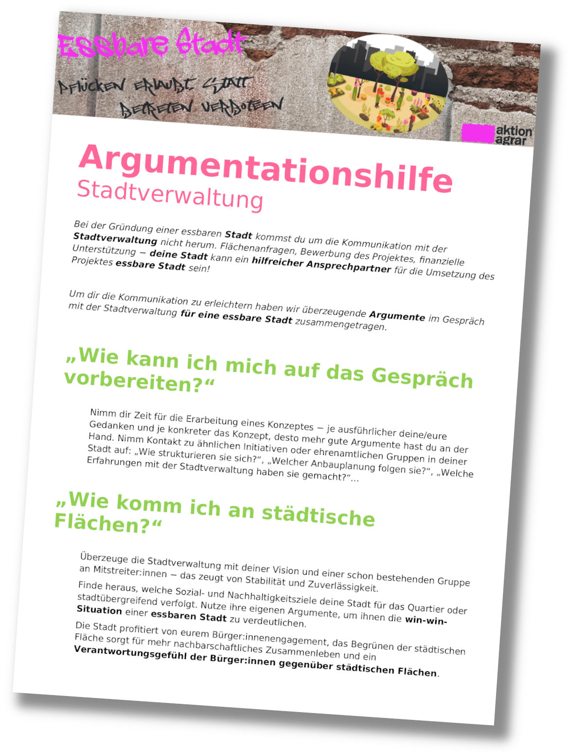 Argumentationshilfe-Stadtverwaltung