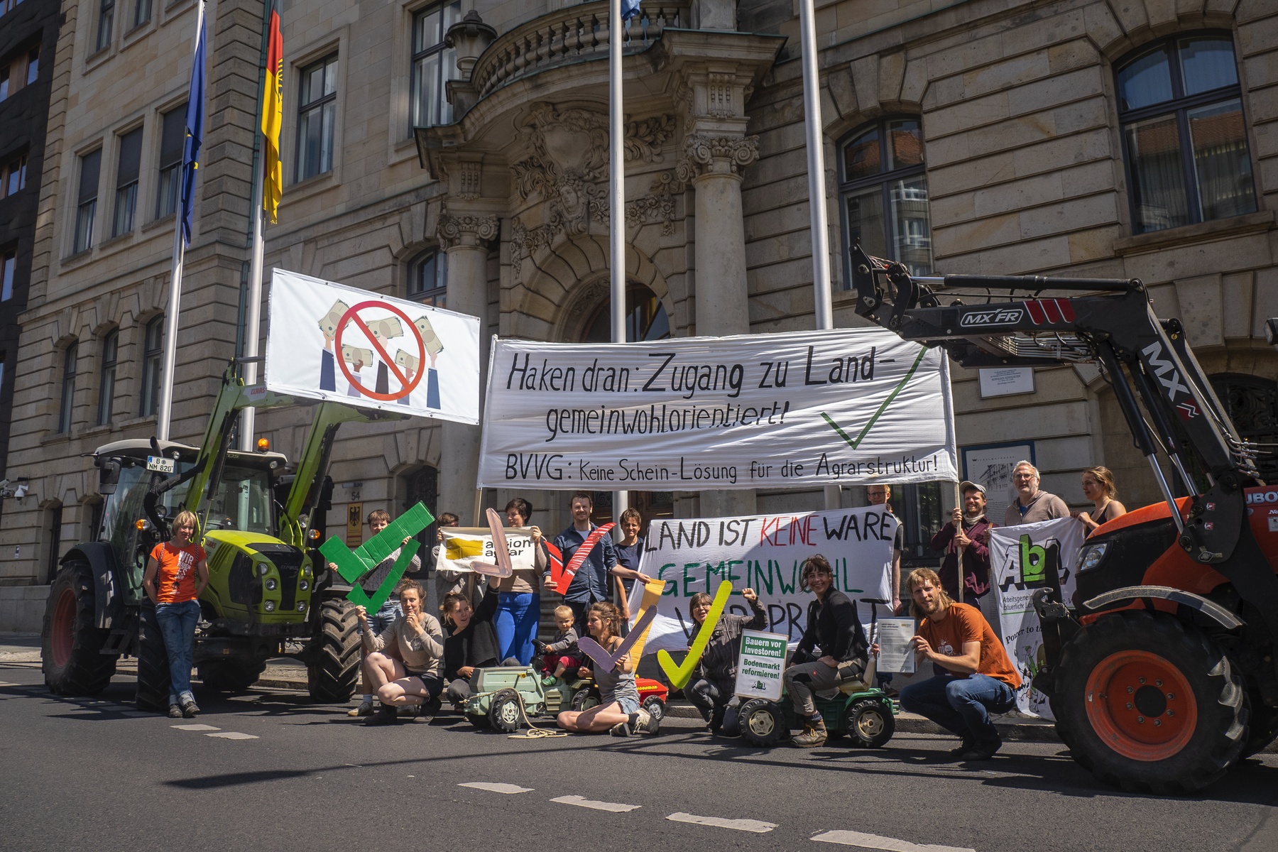 BVVG-Aktion vor dem Bundeslandwirtschaftsministerium