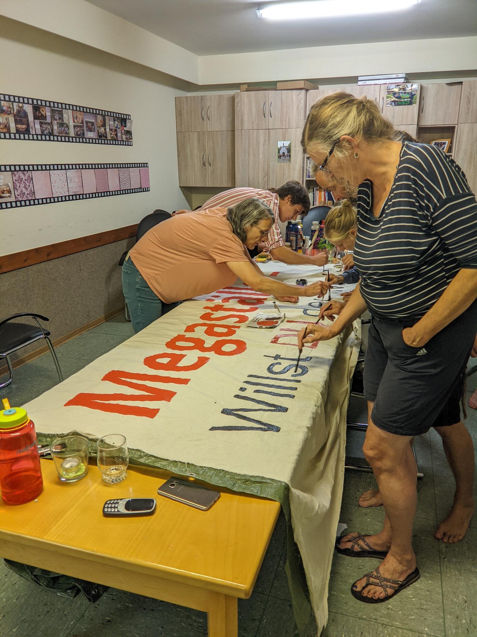 Vorbereitung Protestaktion Radtour 2022 Vorbereitung Protestaktion Radtour 2022