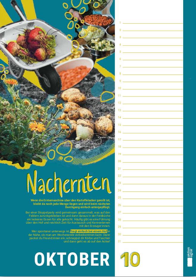 Neuauflage Kalender Oktober Neuauflage Kalender Oktober